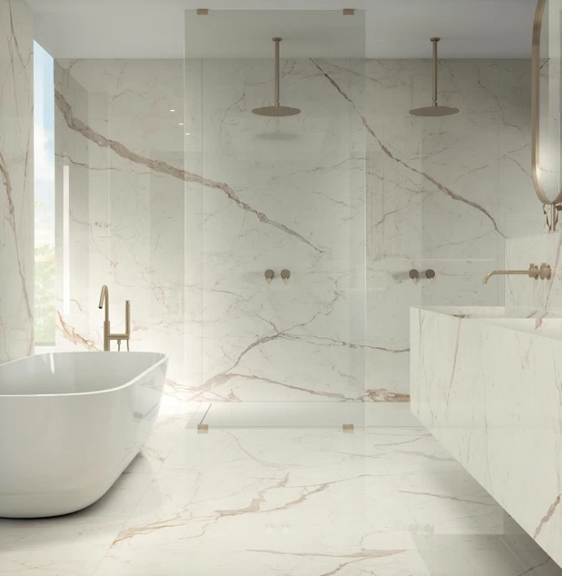 Large Format Bathroom Tiles | Image Credit: atlasconcorde.com