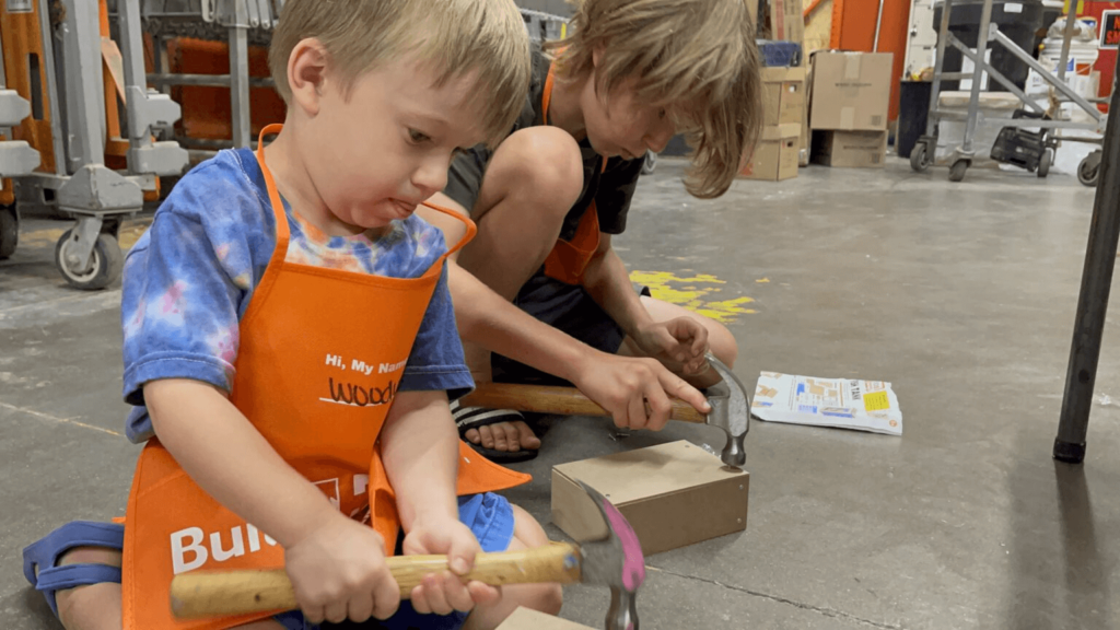 Home Depot Kids Workshops (2024) | Image Credit: austinfunforkids.com