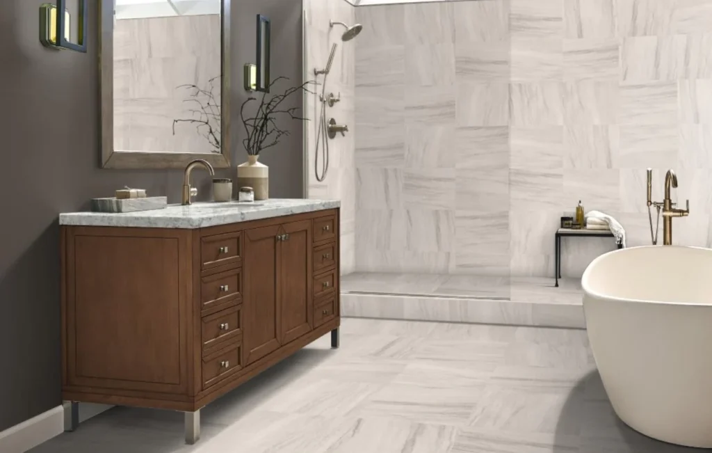 Types and Sizes of Tiles to Use in Bathroom Remodeling | Image Credit: goodguyflooring.com