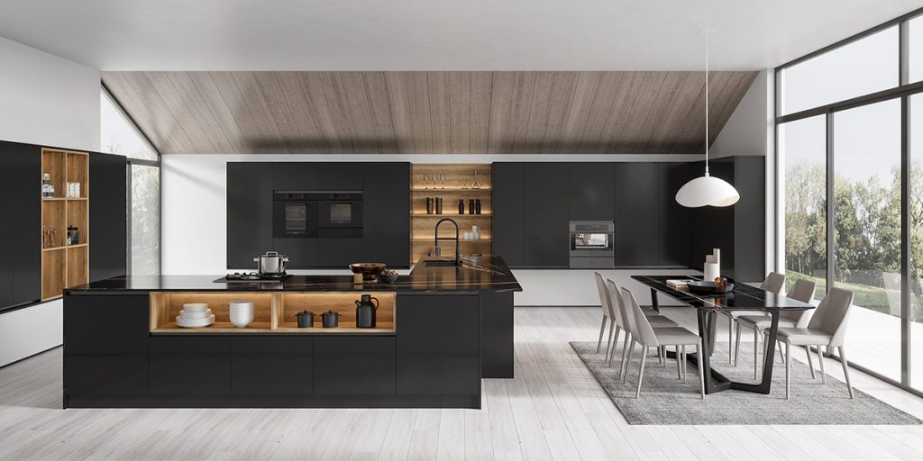 Modern-Matte-Black-Kitchen-Cabinets-OBK22-Dark-2-1-1024x512