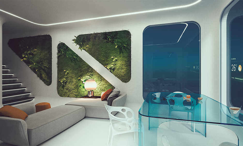 Futuristic home interior design