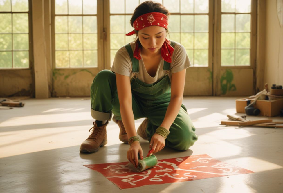 Paint the Floor with Stencil